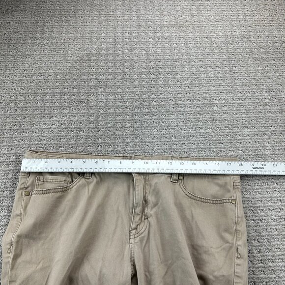 JORDACHE Skinny Pants Women Size 16 Brown Stretchy Khaki - Picture 9 of 13